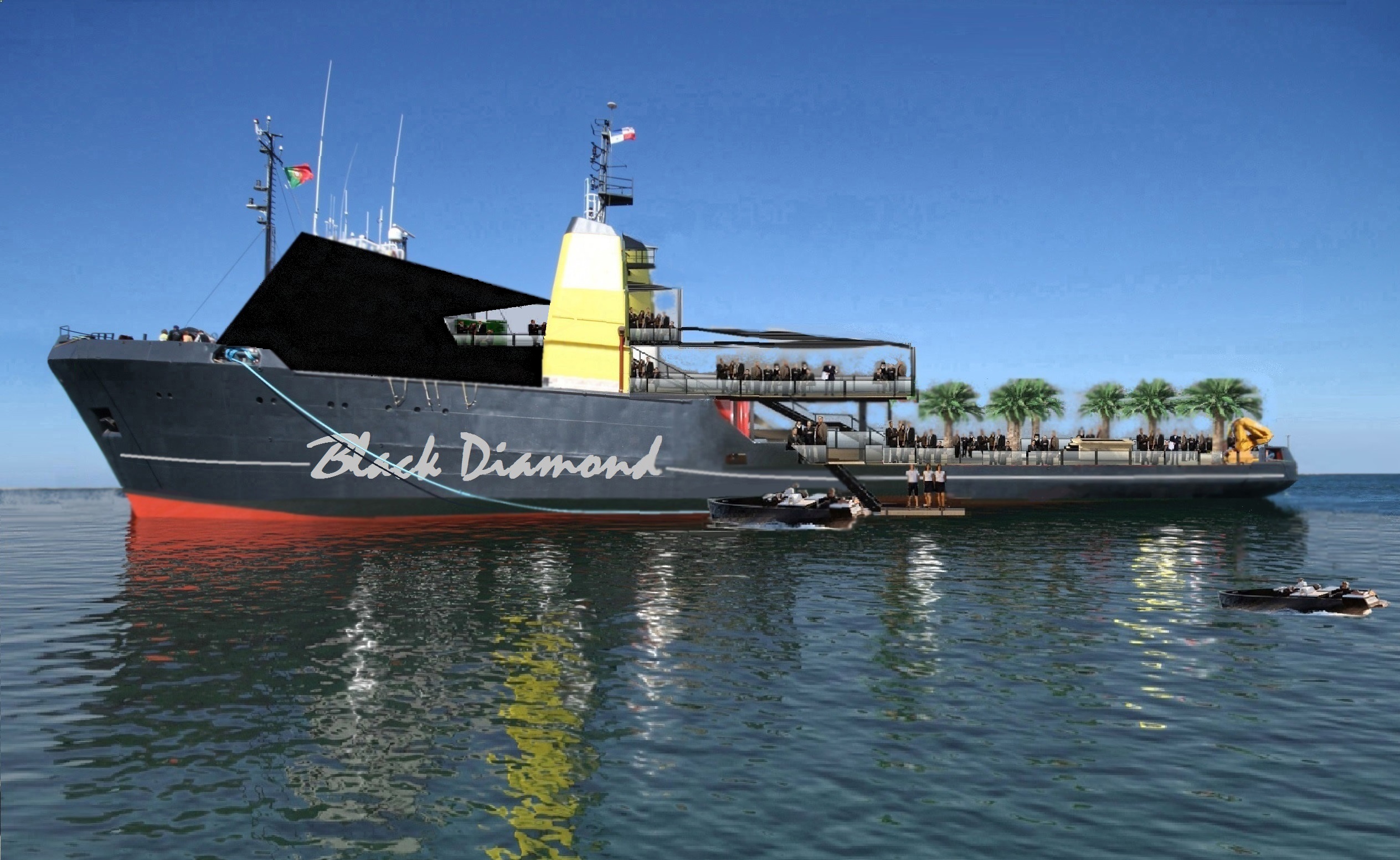 black diamond yacht owner